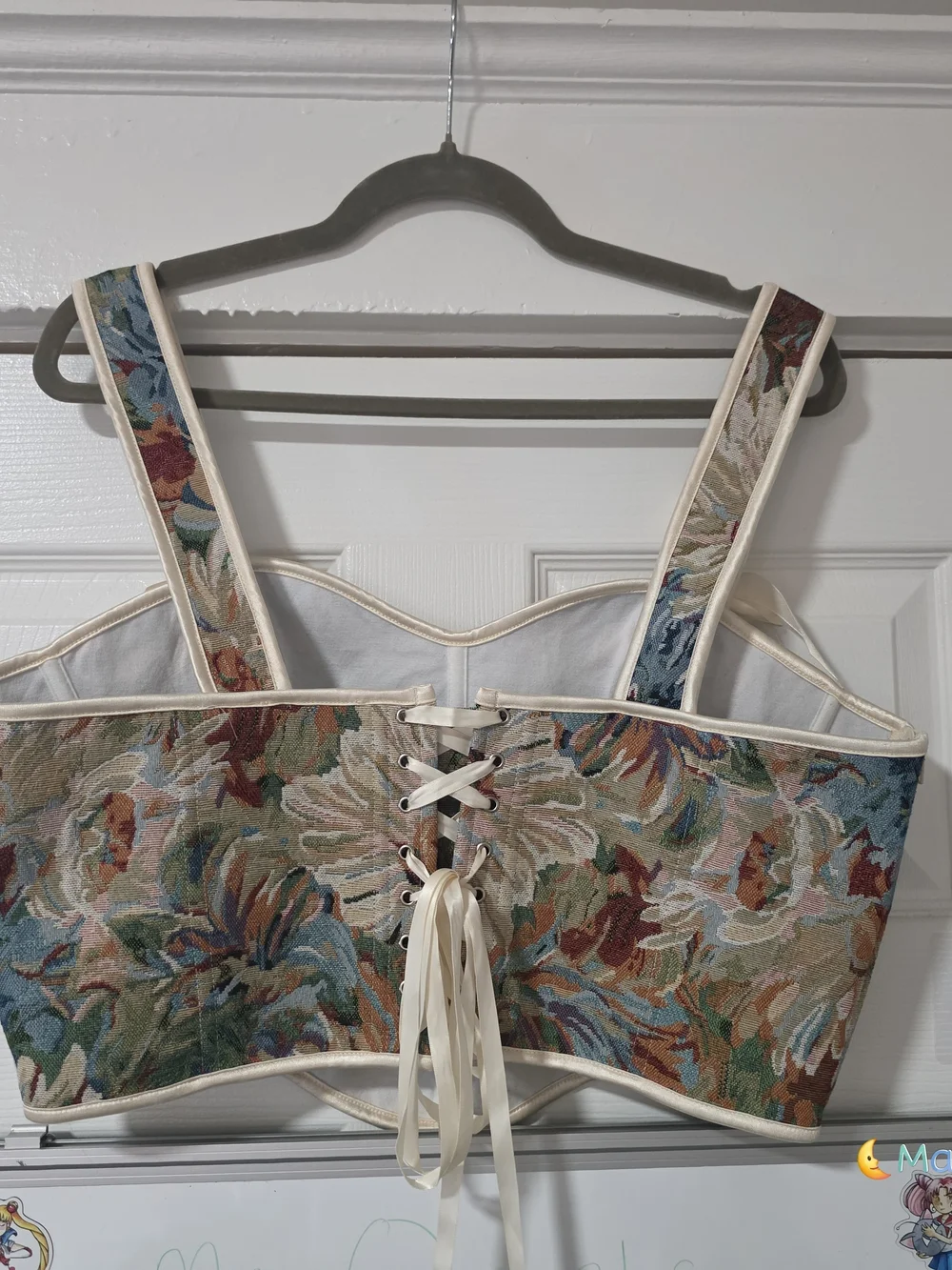 Floral Sweetheart Corset Top in Multicolor - Women's - Picture 7 of 8